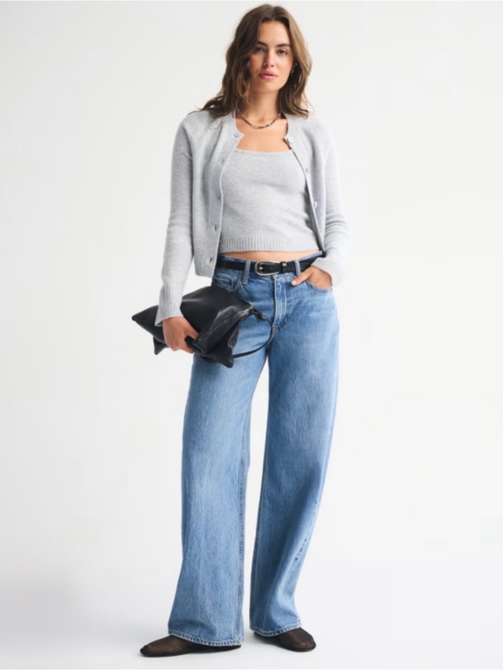 NWT Baggy Low Rise Abercrombie & Fitch Jeans Back to School - Picture 6 of 11